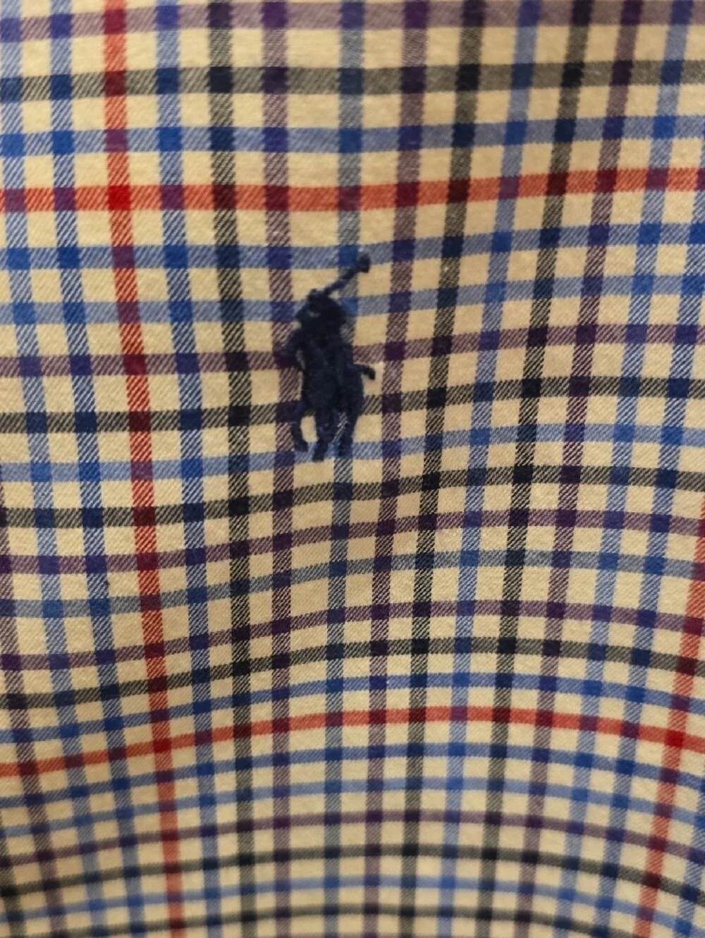 Polo by Ralph Lauren Blue White Red Check Button-Down Shirt